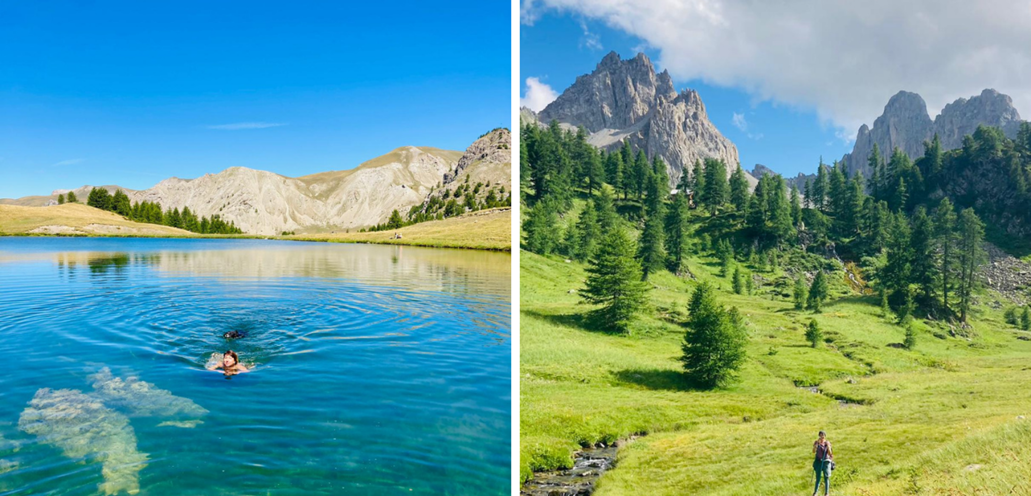 Un p'tit bain rafraichissant avant de repartir en rando ?