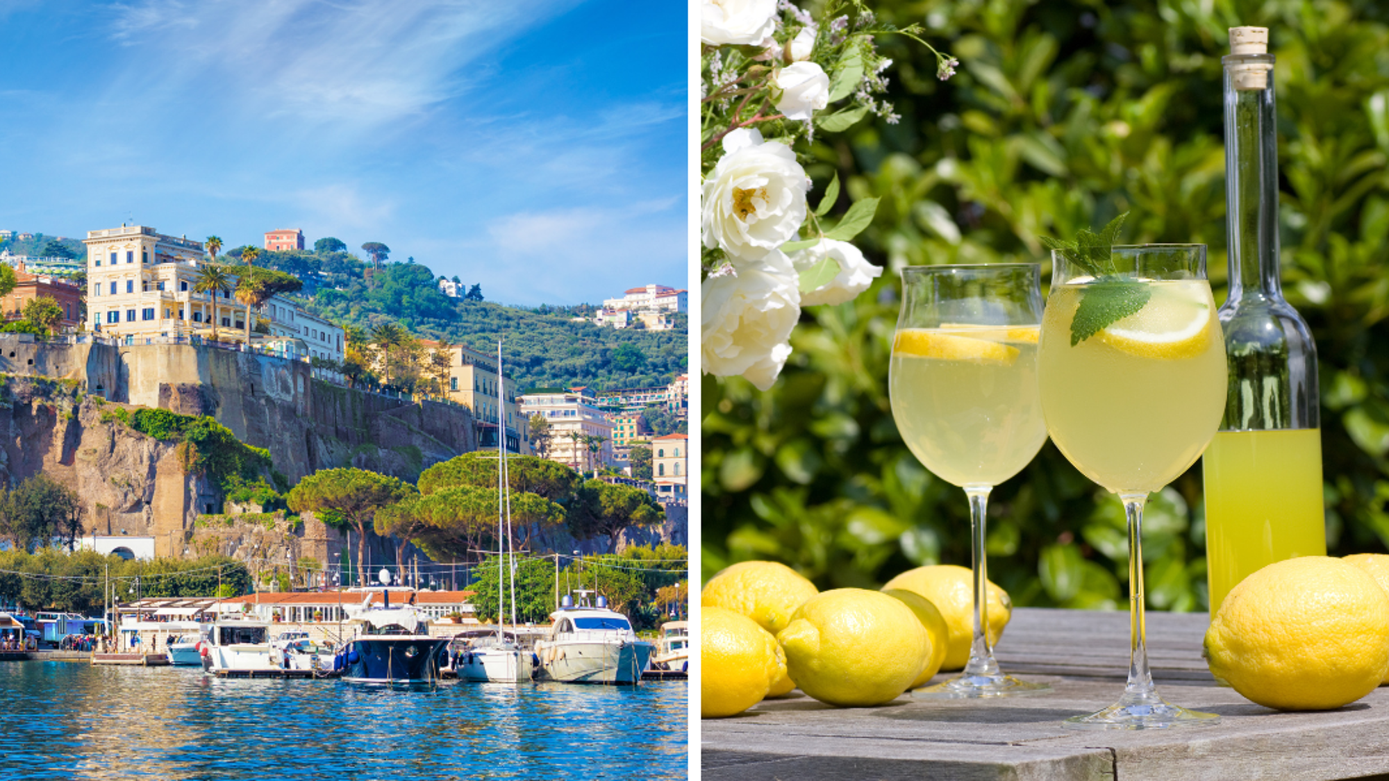 Et de Sorrente, ville du limoncello