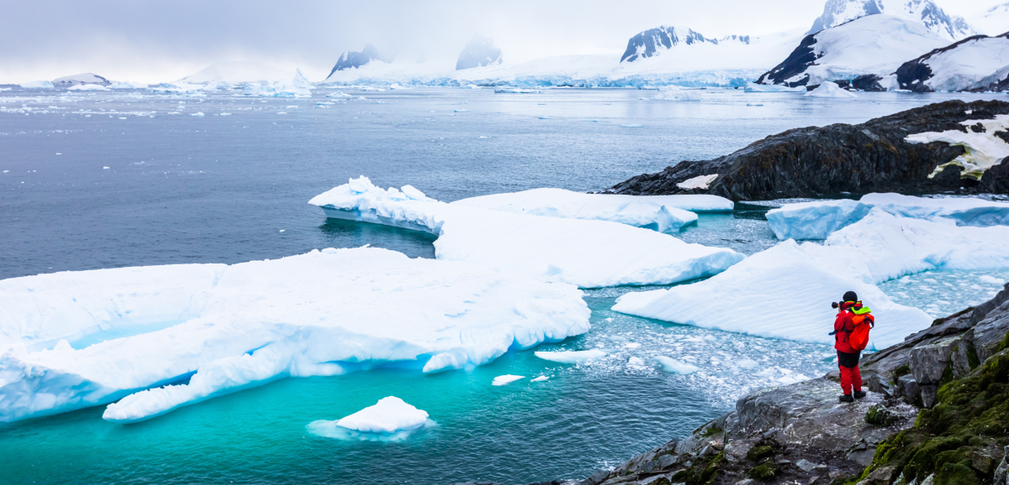 Puis c'est parti pour la découverte des paysages épiques de l'Antarctique !