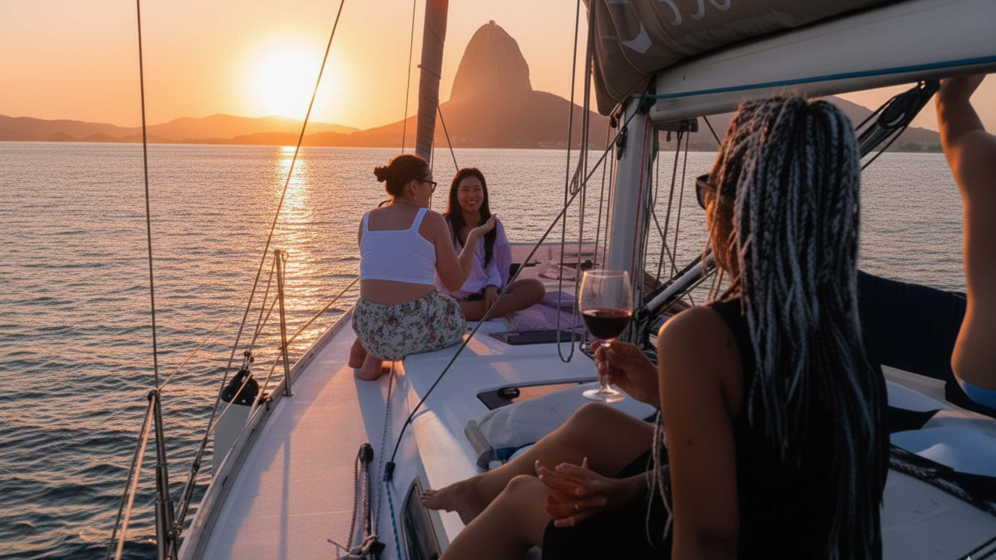 La sortie en voilier au sunset dans la Baie de Guanabara - Jour 9