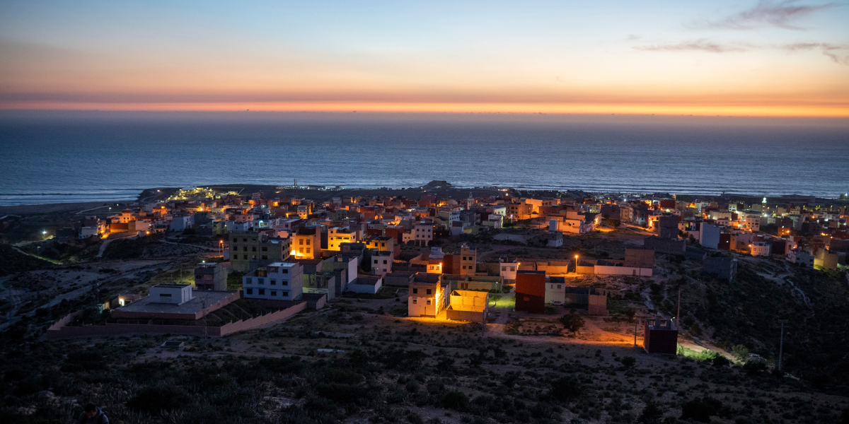 Tamraght aux lueurs du soir 