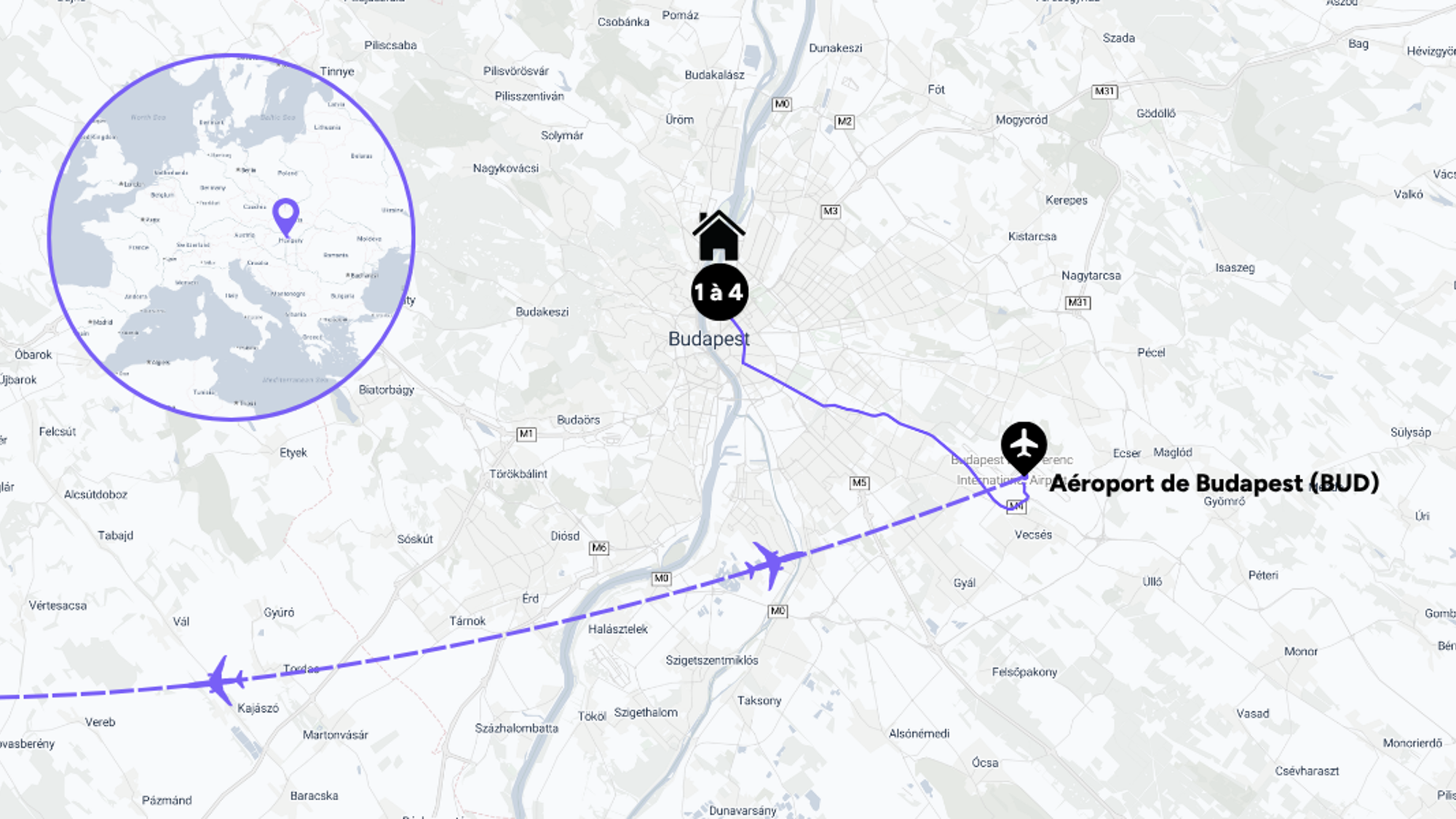 L'itinéraire de votre escapade à Budapest