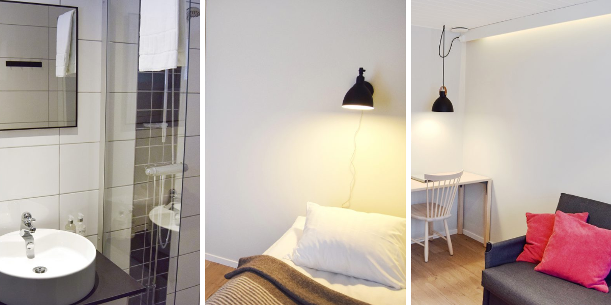 La chambre Riekko du Camp Ripan, Kiruna