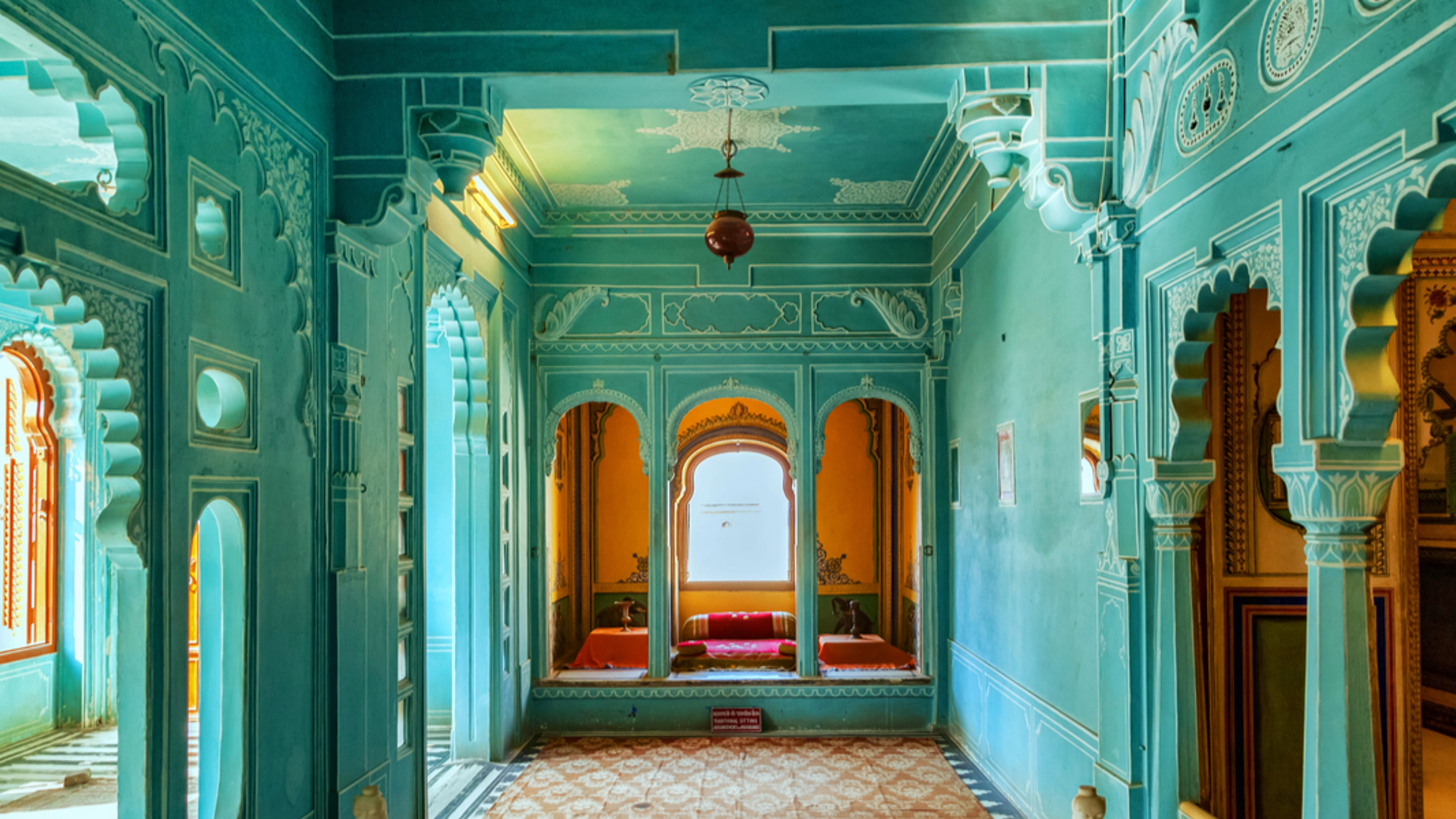 Au coeur du City Palace d'Udaipur, posé sur le lac