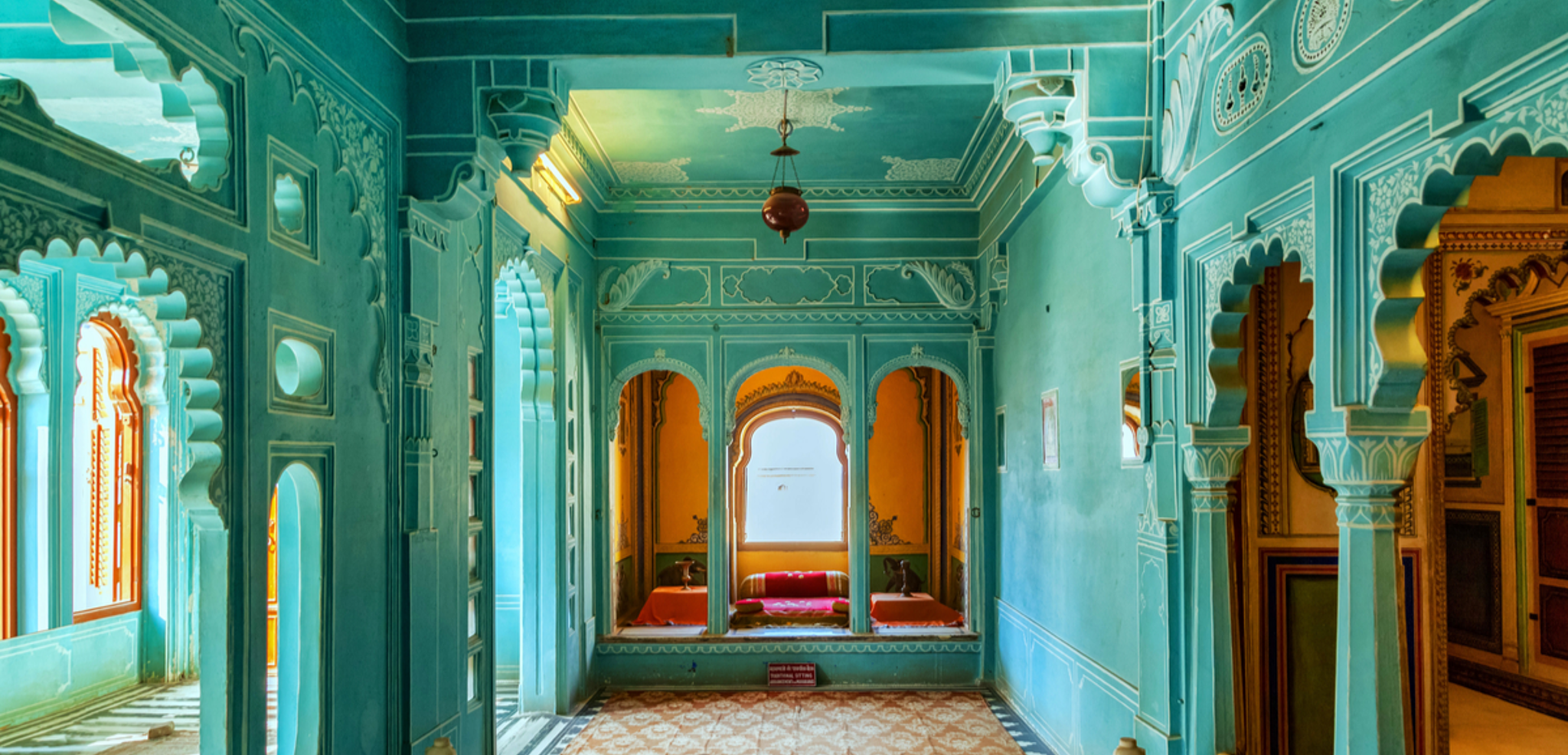 Au coeur du City Palace d'Udaipur, posé sur le lac