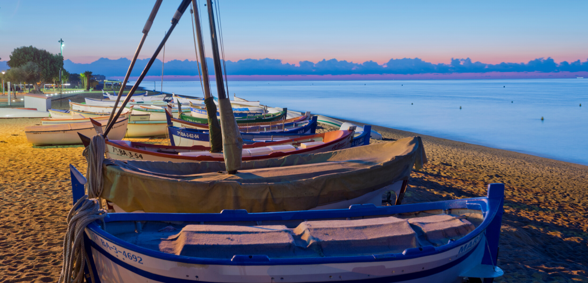 Coucher de soleil sur la côte espagnole