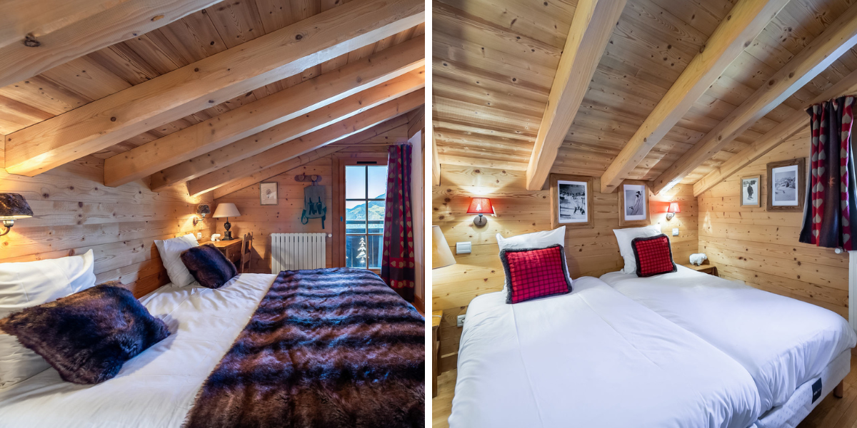 Les chambres confortables de votre chalet à Courchevel (ou similaire) - jours 1 à 6 