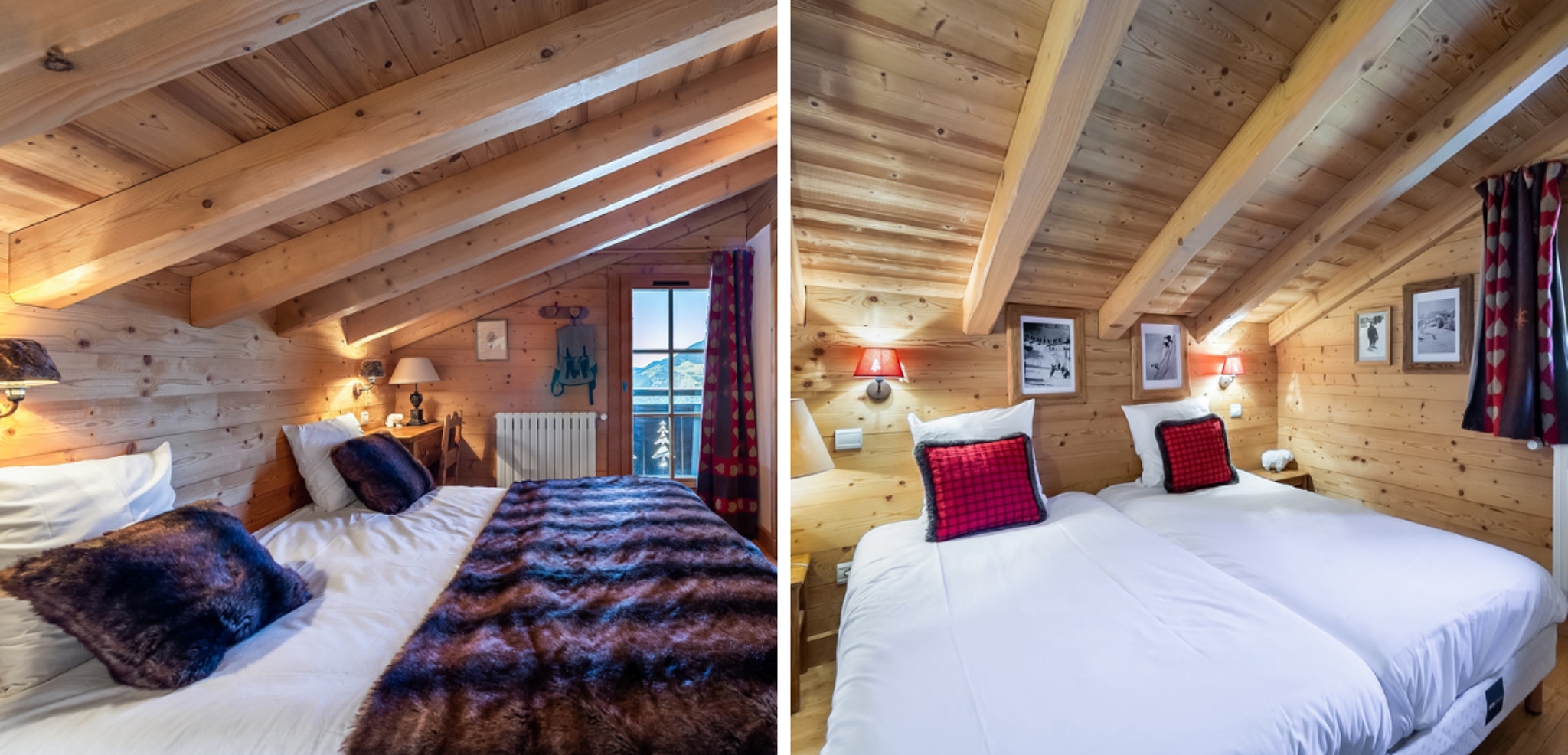 Les chambres confortables de votre chalet à Courchevel (ou similaire) - jours 1 à 6