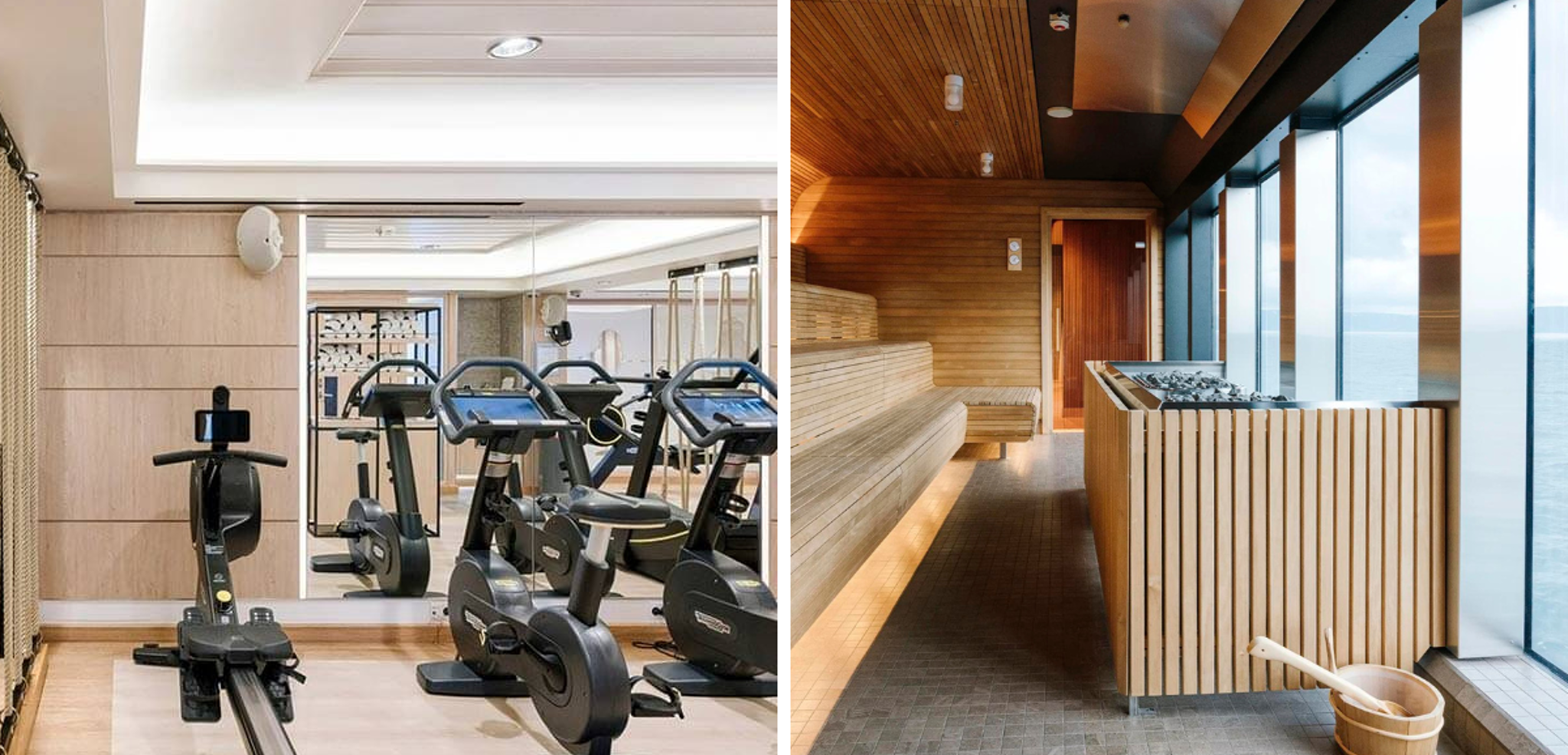 Découvrez les installations comme la salle de sport et le sauna