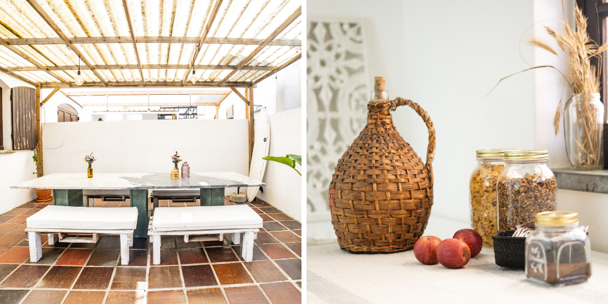 Avec des petits déjeuners pris à la Guesthouse sains et végétariens 