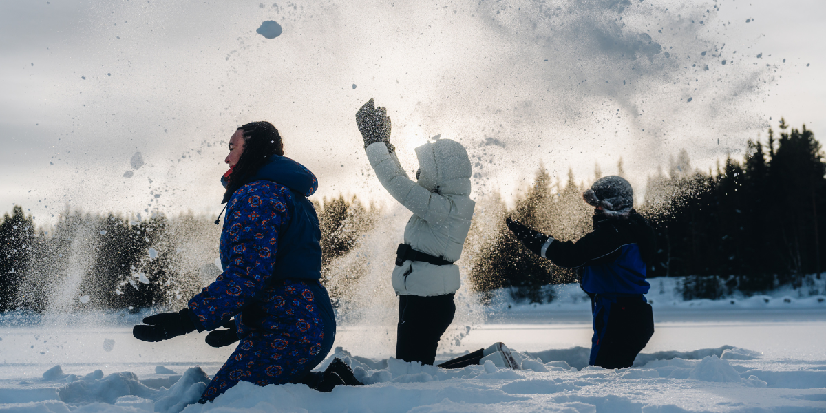 Sans oublier de goûter aux joies de la neige !