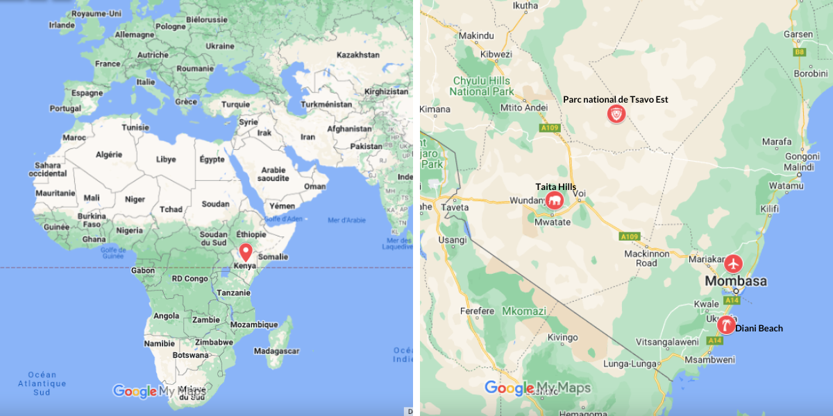 Votre itinéraire à travers le Kenya