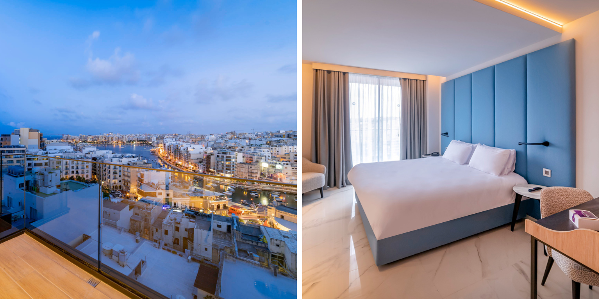 Dans un hôtel idéalement situé : le Mercure St. Julian's (ou similaire) 