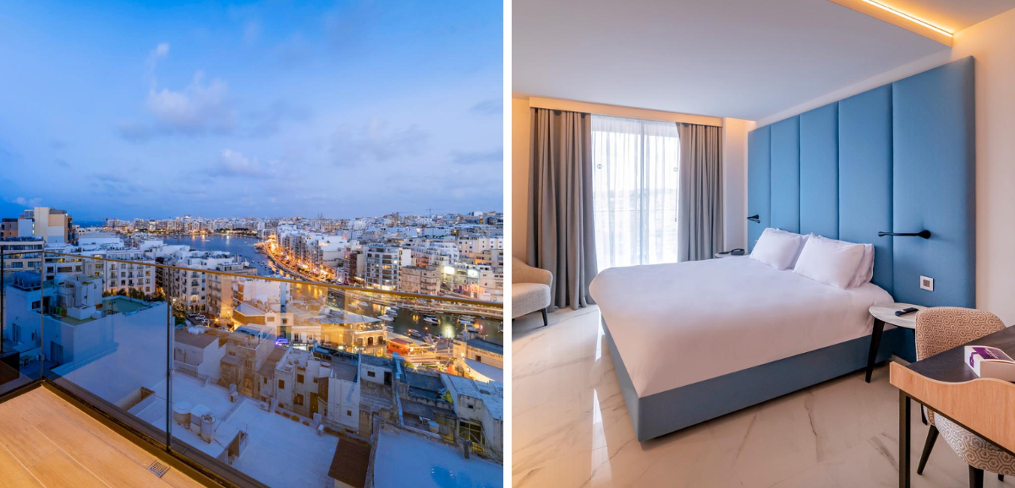 Dans un hôtel idéalement situé : le Mercure St. Julian's (ou similaire)