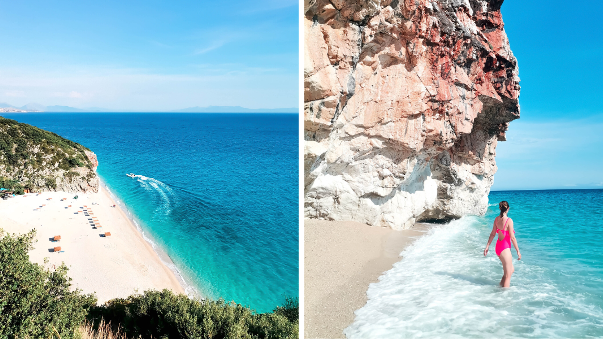 Pause baignade sur la plage de Ngjipe