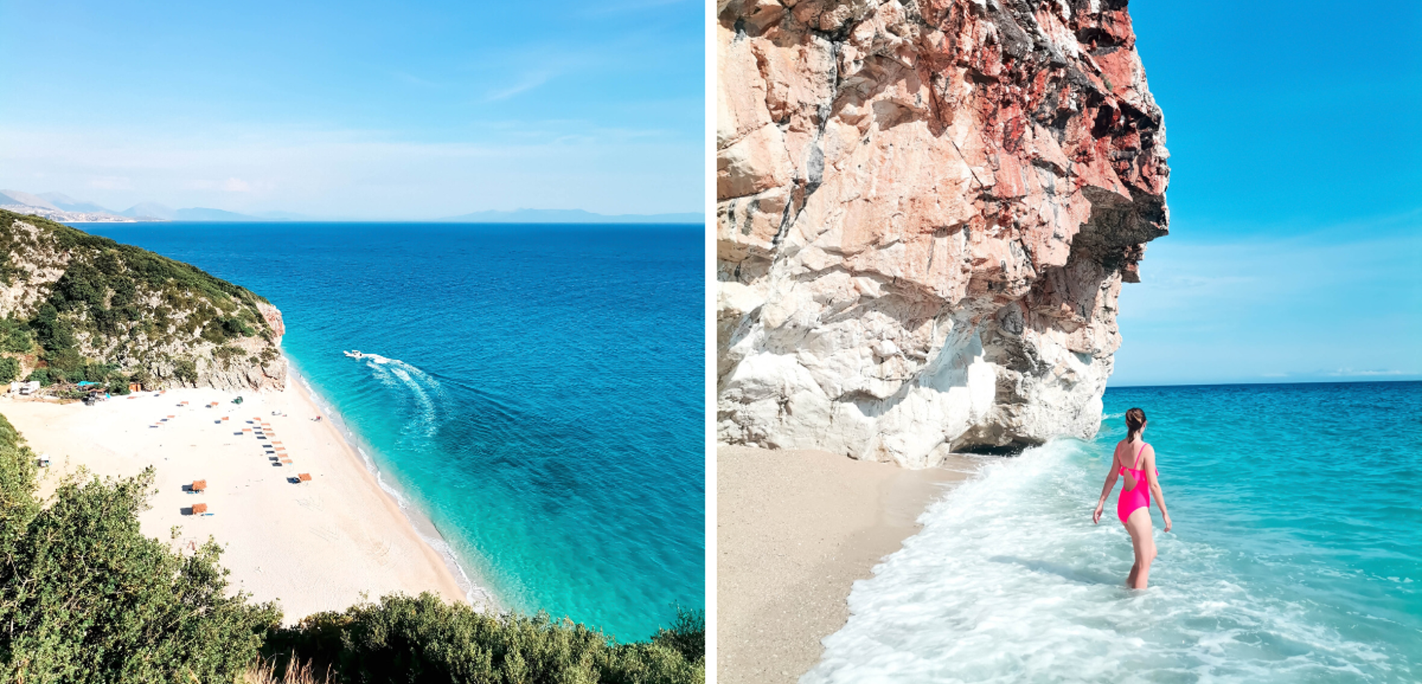 Pause baignade sur la plage de Ngjipe