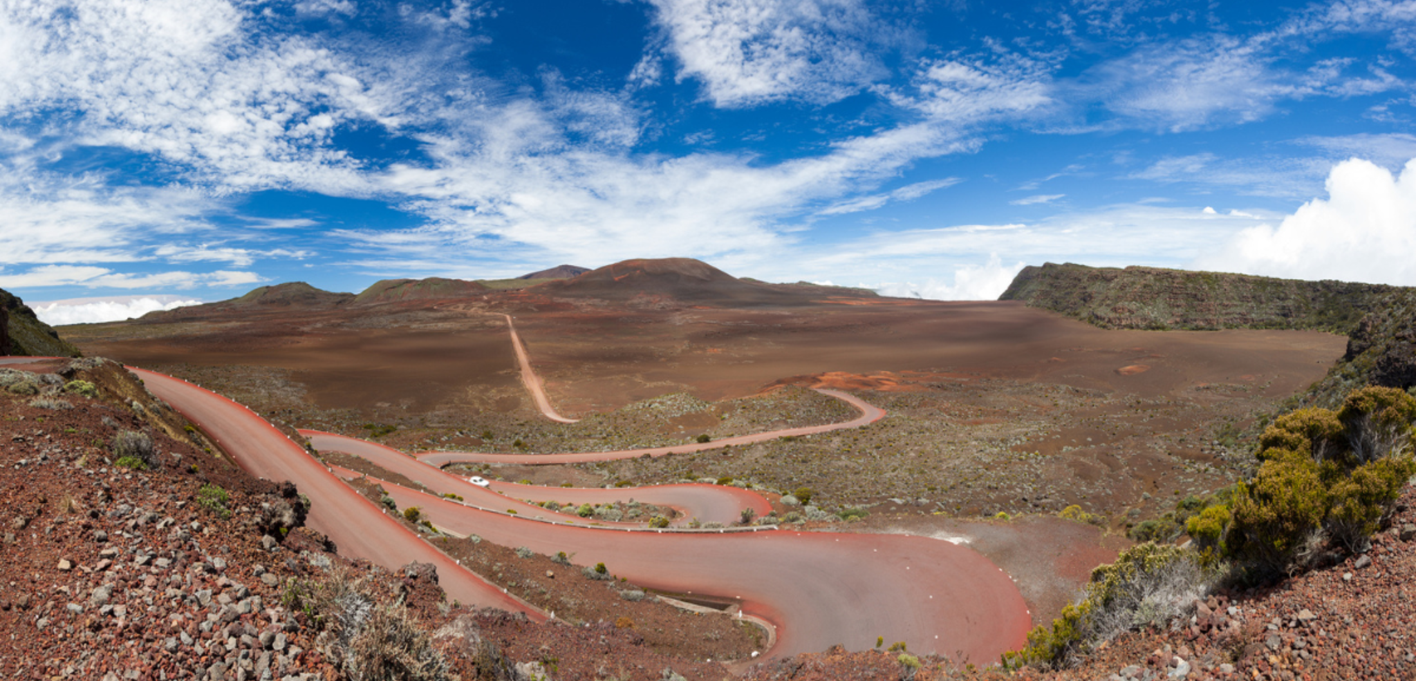 En route pour le Volcan et ses paysages lunaires...