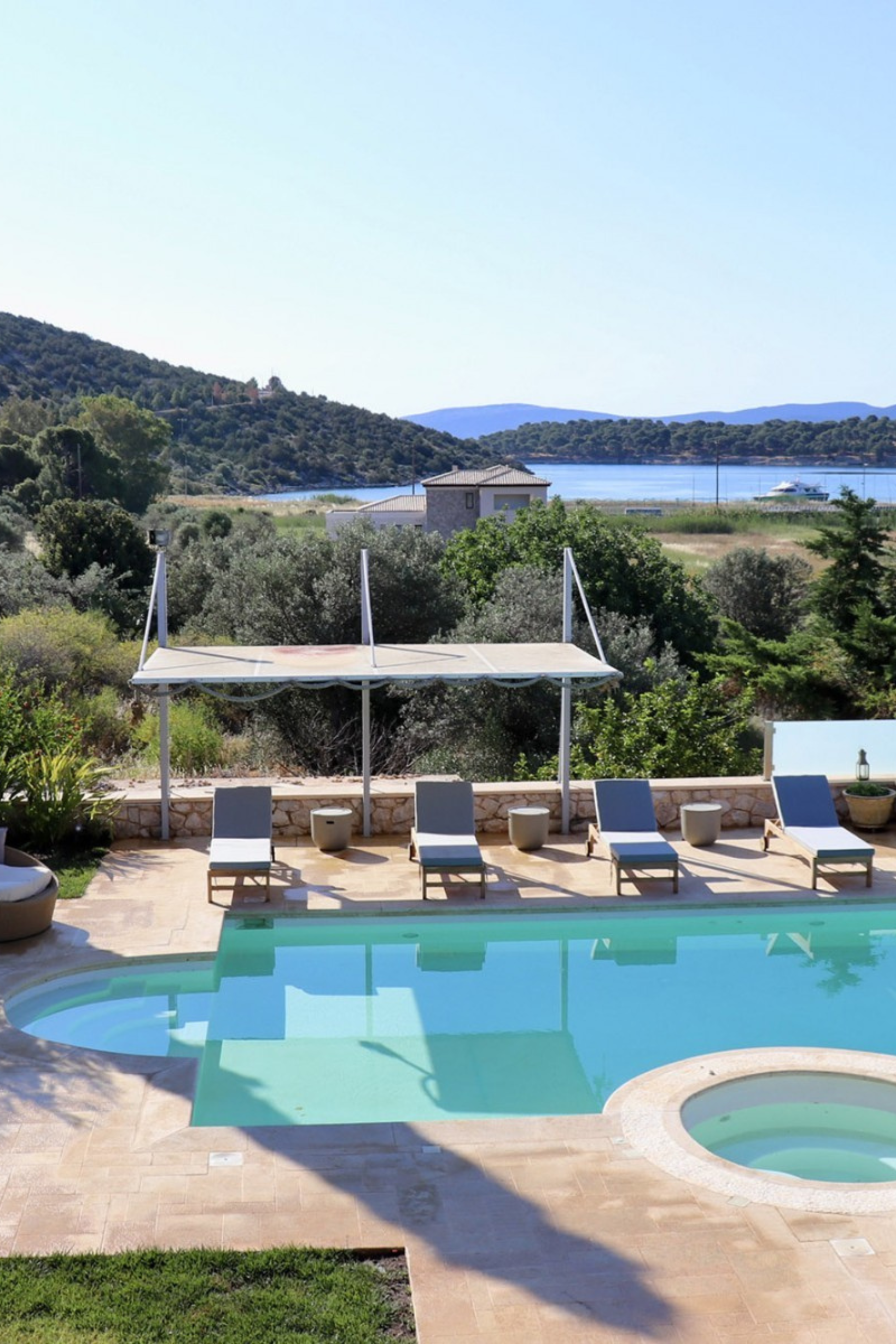 La villa en Grèce, dans le Péloponnèse